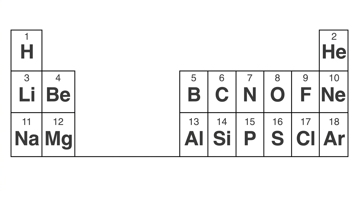 التوزيع الإلكتروني في الجدول الدوري